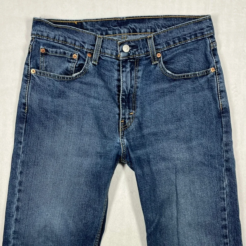 Levi's 527 Slim Bootcut Jeans Mens 33x32 (Fits 32x31) Blue Medium Wash Denim